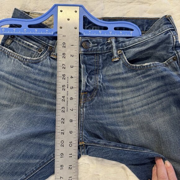 Abercrombie & Fitch Jeans Mens 31x30 Blue The A&F Classic Straight Button Fly - Picture 13 of 14